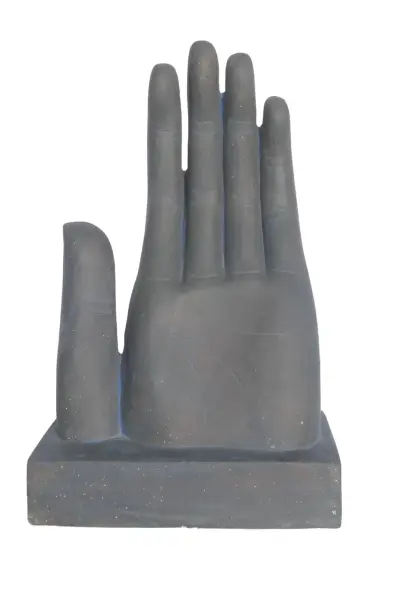Product image 3 of the product “Praying Hand, 73 cm Height, Cast Stone, Bronze Colour ”
